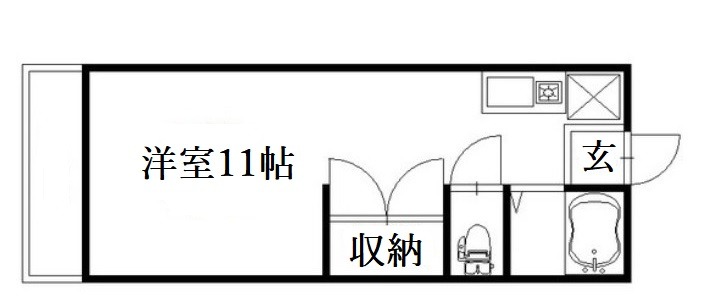 浜松市中央区根洗町のマンションの間取り