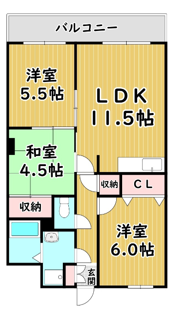 パークアベニューの間取り