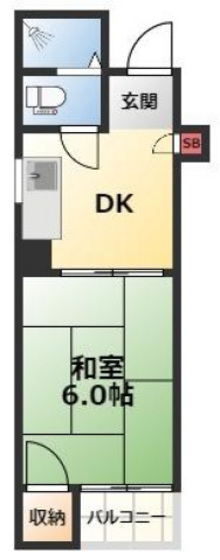 コーポラス寺町の間取り