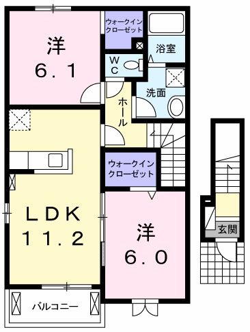 ヴィラ・ソリアードＣの間取り