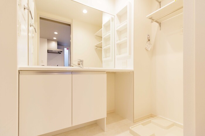 洗面設備　シャワー付き洗面化粧台