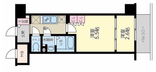 神戸元町Noahの間取り写真