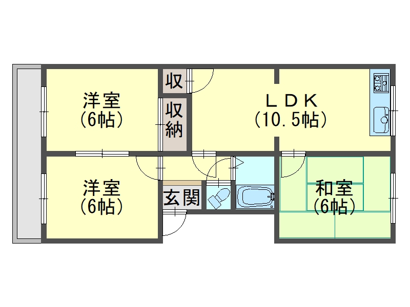 ジョイフル東二見の間取り