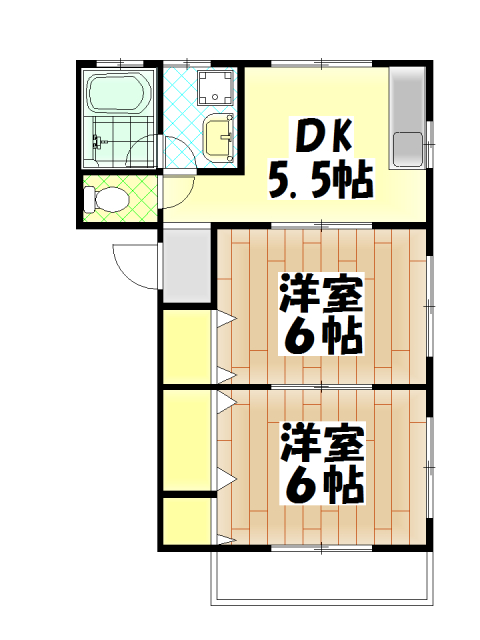 河内カーペンターAの間取り