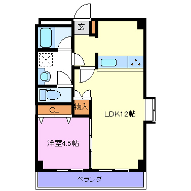 ビューコート久保壱番館の間取り