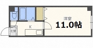 札幌市白石区栄通のマンションの間取り