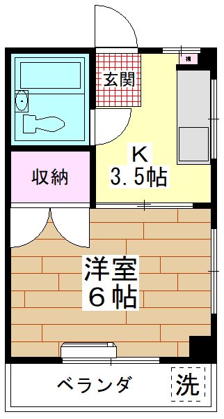 大京コーポマンションの間取り