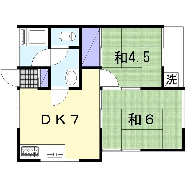 観月荘の間取り