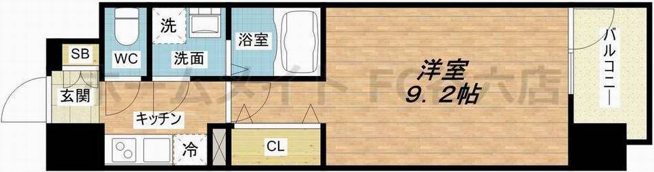 ララプレイス大阪城公園ノルドの間取り