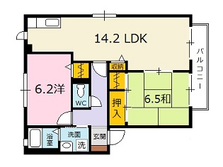 アミターバ　Ａ棟の間取り