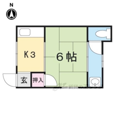 【茨木アパートの間取り】