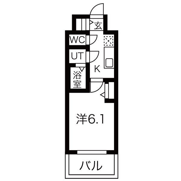 メイクスWアート今池IIIの間取り