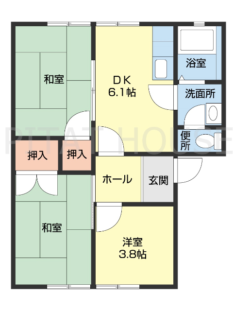 ディアスくすみIIIの間取り