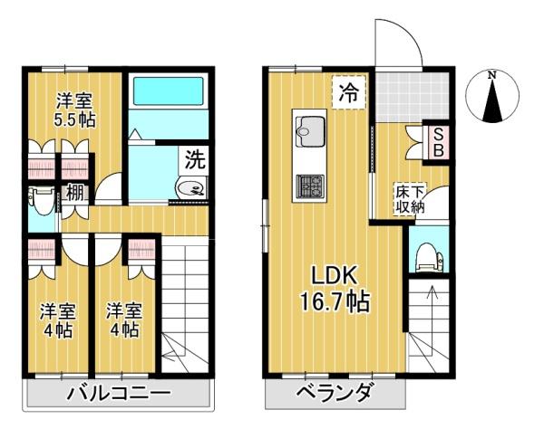 アベニール洗足池の間取り