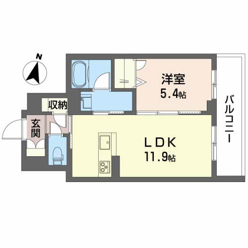 【松江市浜乃木のマンションの間取り】