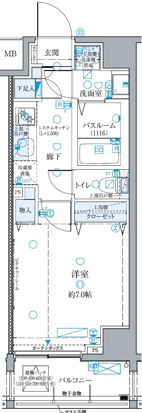 クレヴィスタ板橋西台IIIの間取り