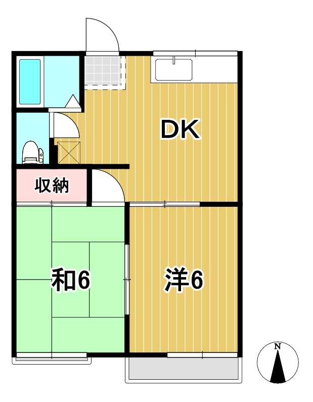 フラワーハイツＡの間取り