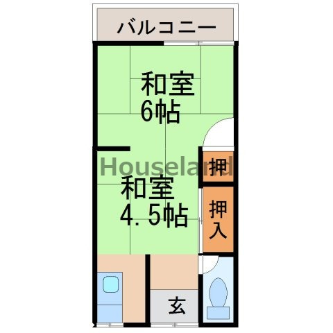 西庄住宅の間取り