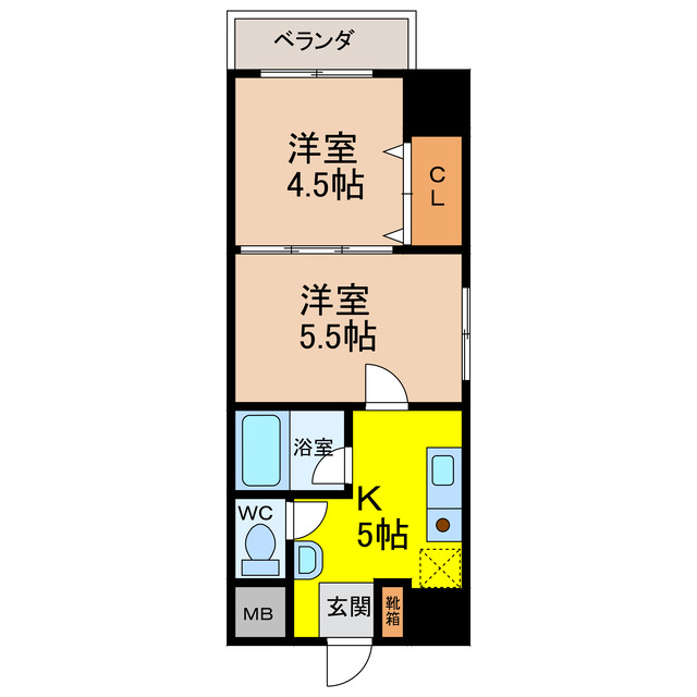 グリーンタウン佐賀駅前の間取り