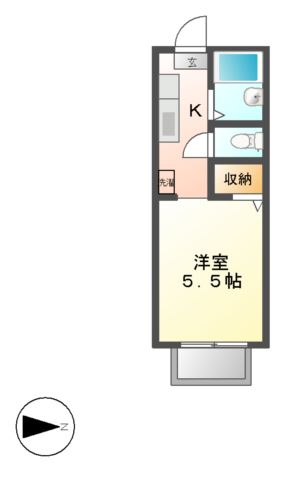 ダンケ　タカミヤIIの間取り