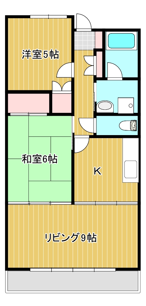 コーポラス太子堂IIの間取り