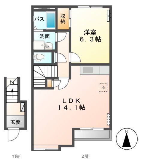 フォレスト　ヴィラ　パートIの間取り