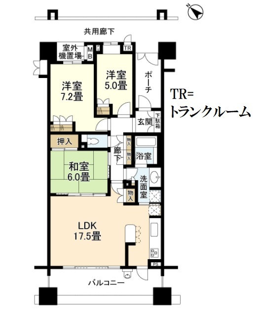 プライムフォート千里中央の間取り