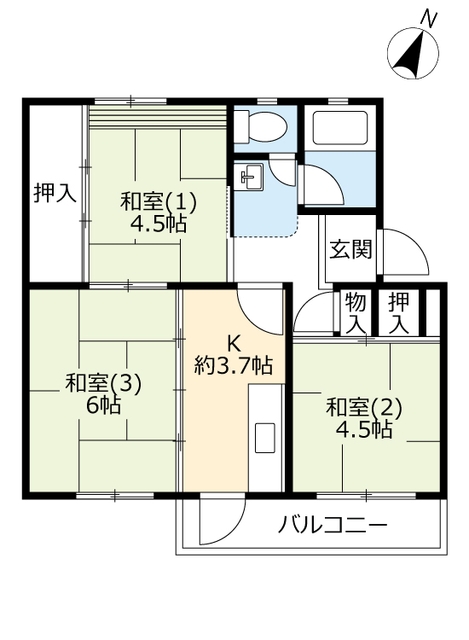 ＵＲ中宮第三の間取り