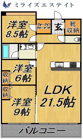 【ＣＡＳＡ川名山の間取り】