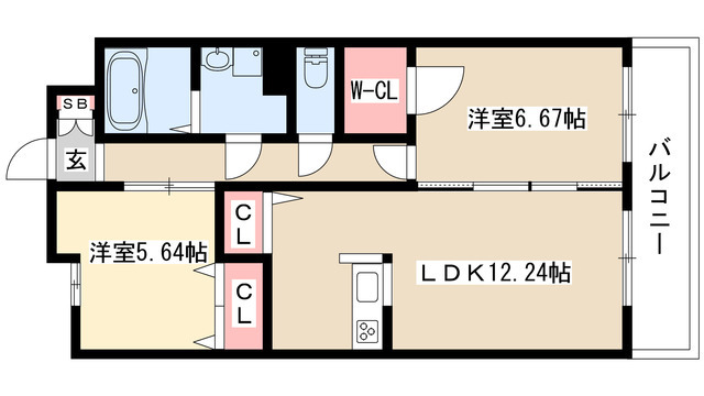 【S-FORT鶴舞reale(リアーレ)の間取り】