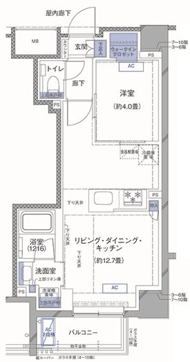 ラティエラ横濱大通り公園の間取り