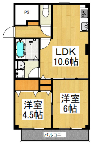 永井マンションBの間取り