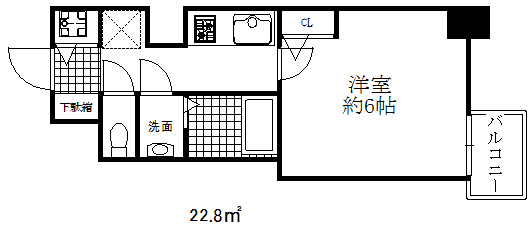 ララプレイス三宮ルミナージュの間取り