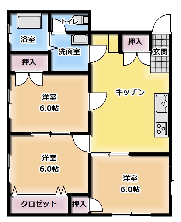 コーポクオリアの間取り