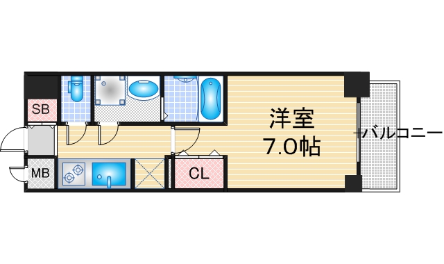 S-RESIDENCE名駅NorthIIの間取り