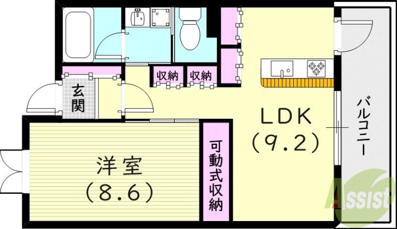 アーバネックス尼崎東難波の間取り