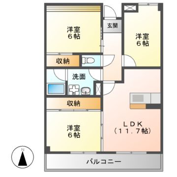 マンションエルガーデンの間取り