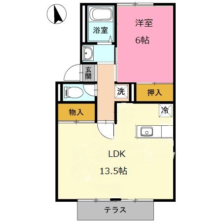 プレジール旭が丘の間取り