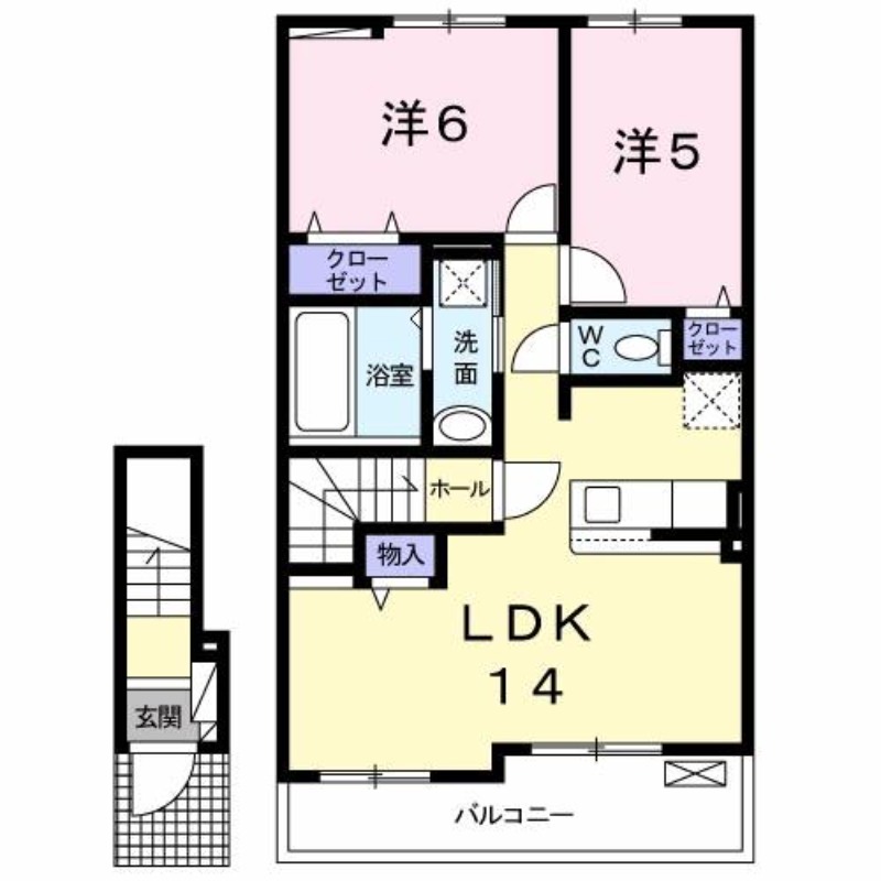 メゾンド　悠　Ｂの間取り