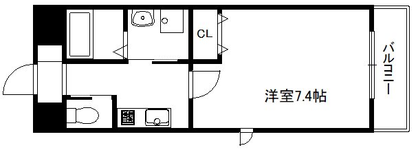 プラリア竹田の間取り