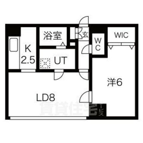 京都市下京区清水町のマンションの間取り