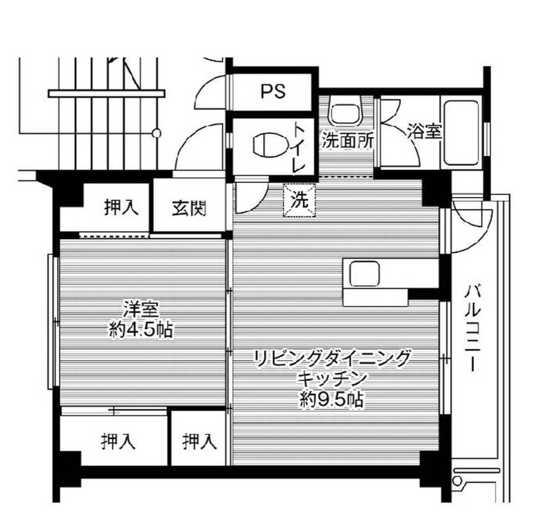 碧南市平山町のマンションの間取り