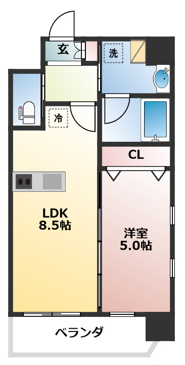 プレジオ江坂2の間取り