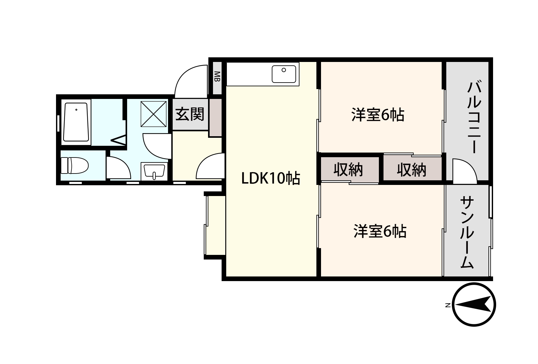 アシスト金沢マンションの間取り