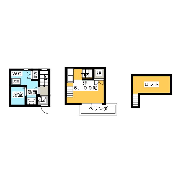 アースクエイク北大和の間取り