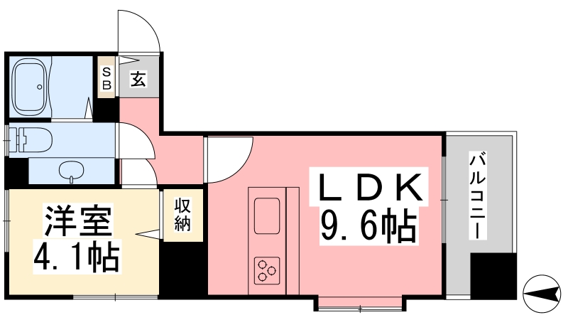 ヴァレーレ県庁前の間取り