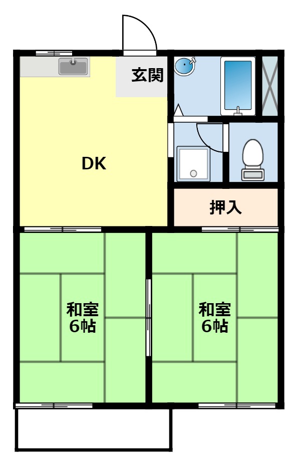 豊田市前山町のマンションの間取り