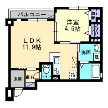 フォブール平和通の間取り