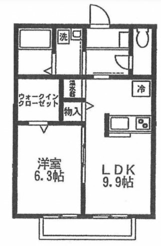 【川崎市麻生区上麻生のアパートの間取り】