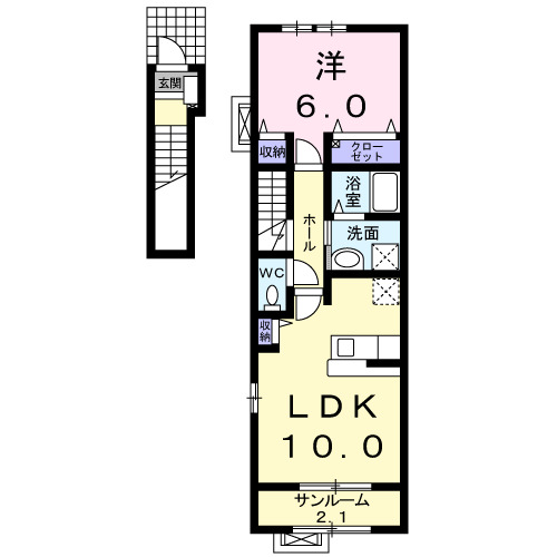 ジュネスIIの間取り